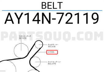 Nissan AY14N72119 BELT