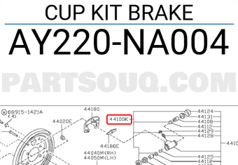 Nissan AY220NA004 CUP KIT BRAKE