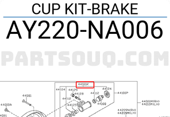 Nissan AY220NA006 CUP KIT-BRAKE