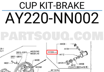 Nissan AY220NN002 CUP KIT-BRAKE