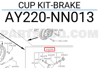 Nissan AY220NN013 CUP KIT-BRAKE