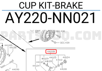 Nissan AY220NN021 CUP KIT-BRAKE
