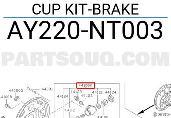 Nissan AY220NT003 CUP KIT-BRAKE