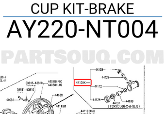 Nissan AY220NT004 CUP KIT-BRAKE