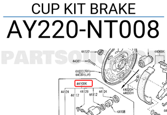 Nissan AY220NT008 CUP KIT BRAKE