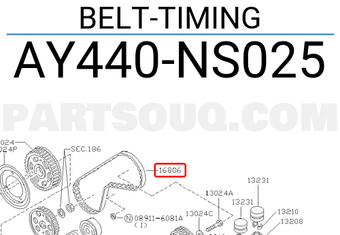 Nissan AY440NS025 BELT-TIMING