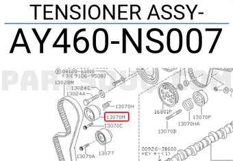 Nissan AY460NS007 TENSIONER ASSY