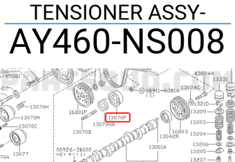 Nissan AY460NS008 TENSIONER ASSY