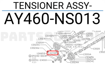 Nissan AY460NS013 TENSIONER ASSY