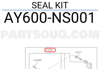 Nissan AY600NS001 SEAL KIT