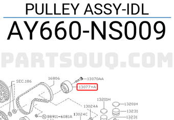 Nissan AY660NS009 PULLEY ASSY-IDL