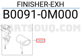 Nissan B00910M000 FINISHER-EXH