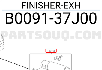 Nissan B009137J00 FINISHER-EXH