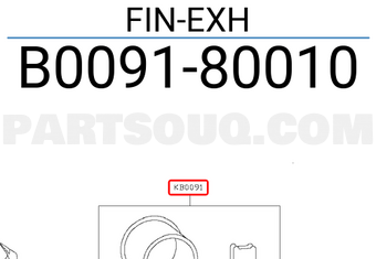 Nissan B009180010 FIN-EXH