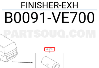Nissan B0091VE700 FINISHER-EXH