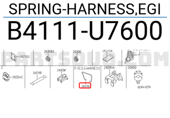 Nissan B4111U7600 SPRING-HARNESS,EGI