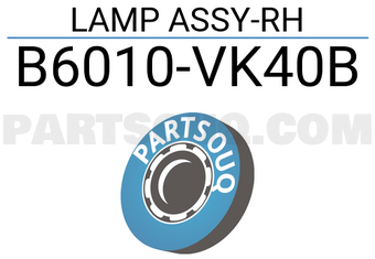 Nissan B6010VK40B LAMP ASSY-RH