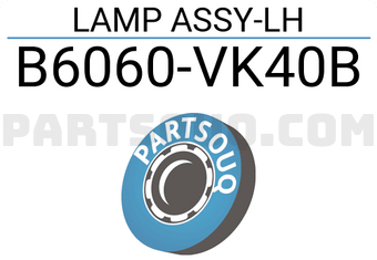Nissan B6060VK40B LAMP ASSY-LH