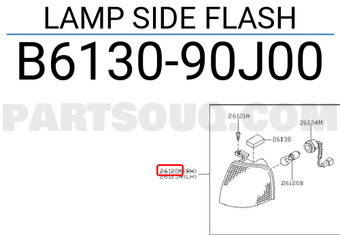 Nissan B613090J00 LAMP SIDE FLASH