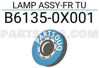 Nissan B61350X001 LAMP ASSY-FR TU