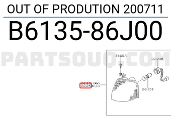 Nissan B613586J00 OUT OF PRODUTION 200711