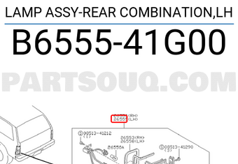 Nissan B655541G00 LAMP ASSY-REAR COMBINATION,LH