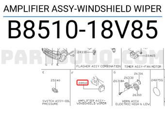 Nissan B851018V85 AMPLIFIER ASSY-WINDSHIELD WIPER