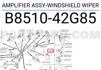 Nissan B851042G85 AMPLIFIER ASSY-WINDSHIELD WIPER