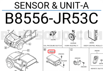 Nissan B8556JR53C SENSOR & UNIT-A