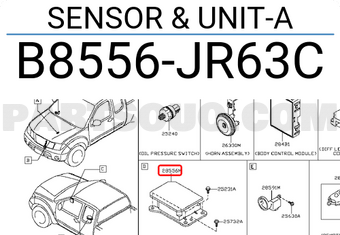 Nissan B8556JR63C SENSOR & UNIT-A