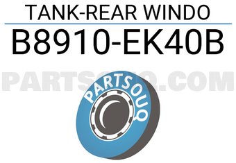 Nissan B8910EK40B TANK-REAR WINDO