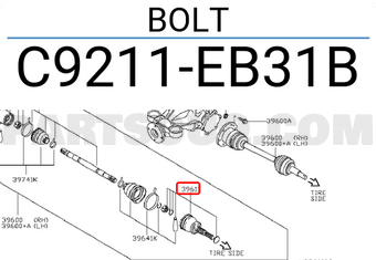 Nissan C9211EB31B BOLT