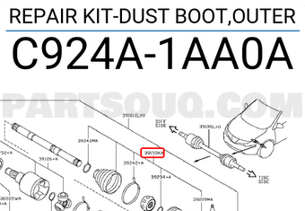 Nissan C924A1AA0A REPAIR KIT-DUST BOOT,OUTER