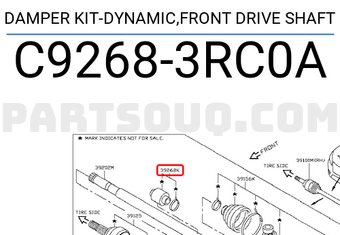 Nissan C92683RC0A DAMPER KIT-DYNAMIC,FRONT DRIVE SHAFT