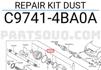 Nissan C97414BA0A REPAIR KIT DUST