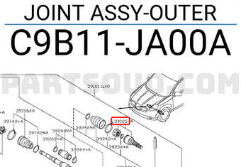 Nissan C9B11JA00A JOINT ASSY-OUTER