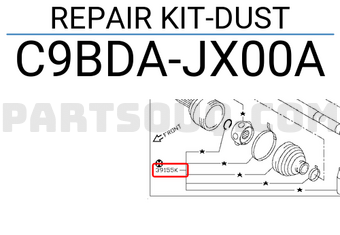 Nissan C9BDAJX00A REPAIR KIT-DUST
