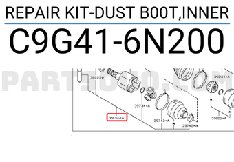 Nissan C9G416N200 REPAIR KIT-DUST B00T,INNER