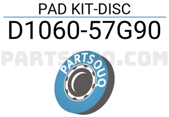 Nissan D106057G90 PAD KIT-DISC