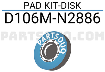 Nissan D106MN2886 PAD KIT-DISK