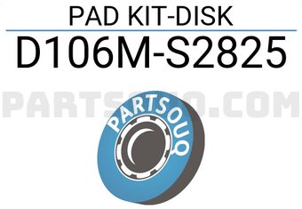 Nissan D106MS2825 PAD KIT-DISK
