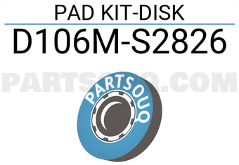 Nissan D106MS2826 PAD KIT-DISK