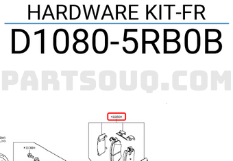 Nissan D10805RB0B HARDWARE KIT-FR