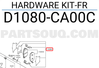 Nissan D1080CA00C HARDWARE KIT-FR