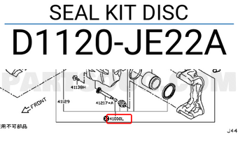 Nissan D1120JE22A SEAL KIT DISC