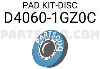 Nissan D40601GZ0C PAD KIT-DISC