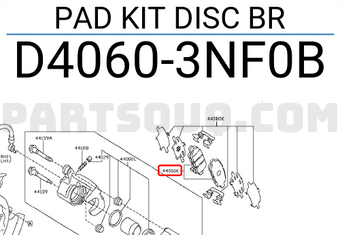 Nissan D40603NF0B PAD KIT DISC BR