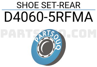 Nissan D40605RFMA SHOE SET-REAR