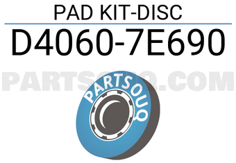 Nissan D40607E690 PAD KIT-DISC