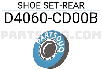 Nissan D4060CD00B SHOE SET-REAR